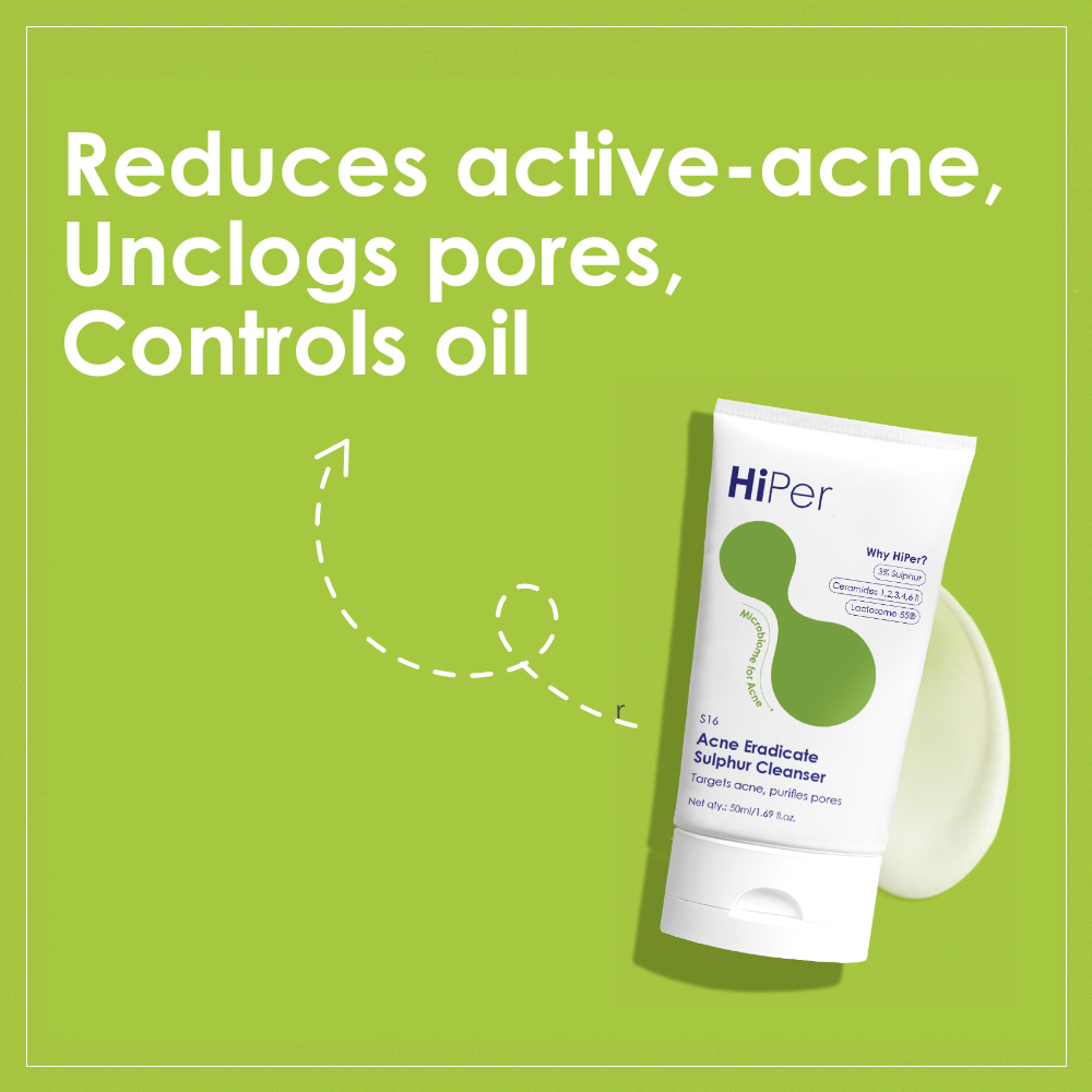 Acne Eradicate Sulphur Cleanser | Face wash for acne prone skin | Salicylic Acid Face Wash