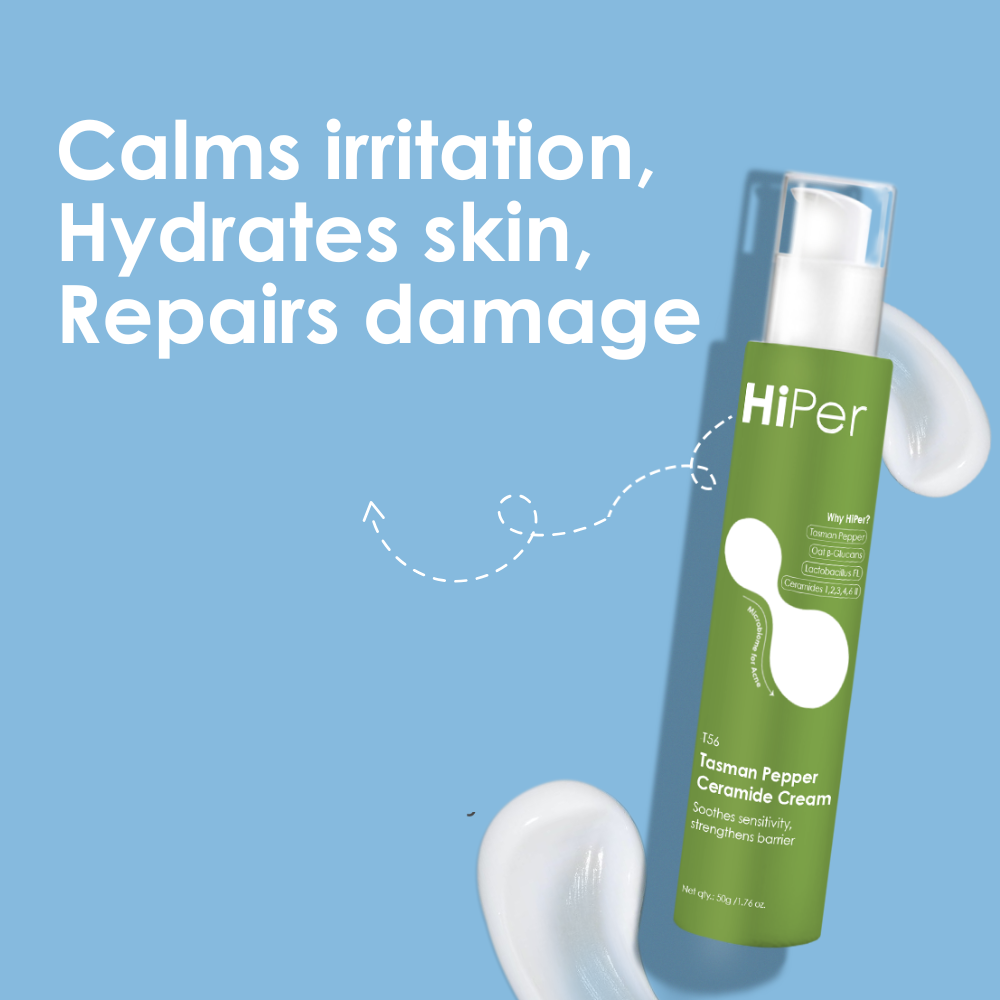 Ceramide Cream for Oily & Acne-Prone Skin | Lightweight, Oil-Free Moisturizer | Powered by Tasman Pepper
