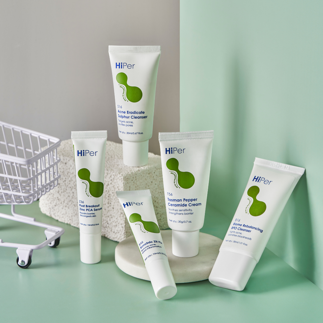 HiPer Complete Acne Mini Kit – 5-Step Routine for Clearer Skin | Travel-friendly