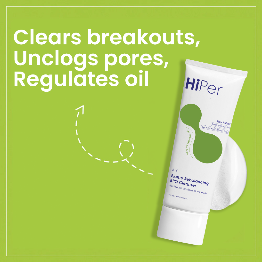 Biome Rebalancing Benzoyl Peroxide Cleanser | Face Wash for Acne Prone Skin