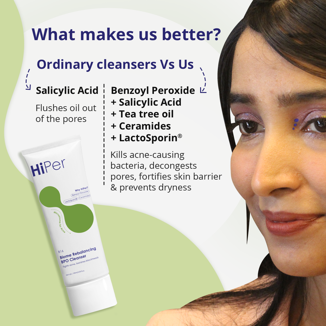 Biome Rebalancing Benzoyl Peroxide Cleanser | Face Wash for Acne Prone Skin
